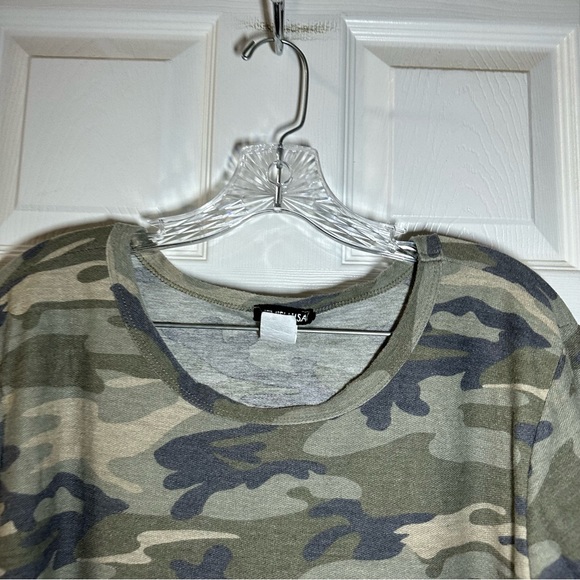 Heimish U.S.A Camo Print Long Sleeve Aline Dress size 3XL - Picture 3 of 11